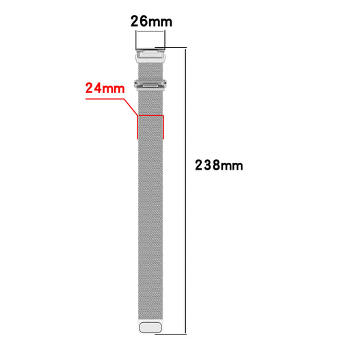 Garmin Descent MK2 Premium Milanese Strap (Dark Grey)