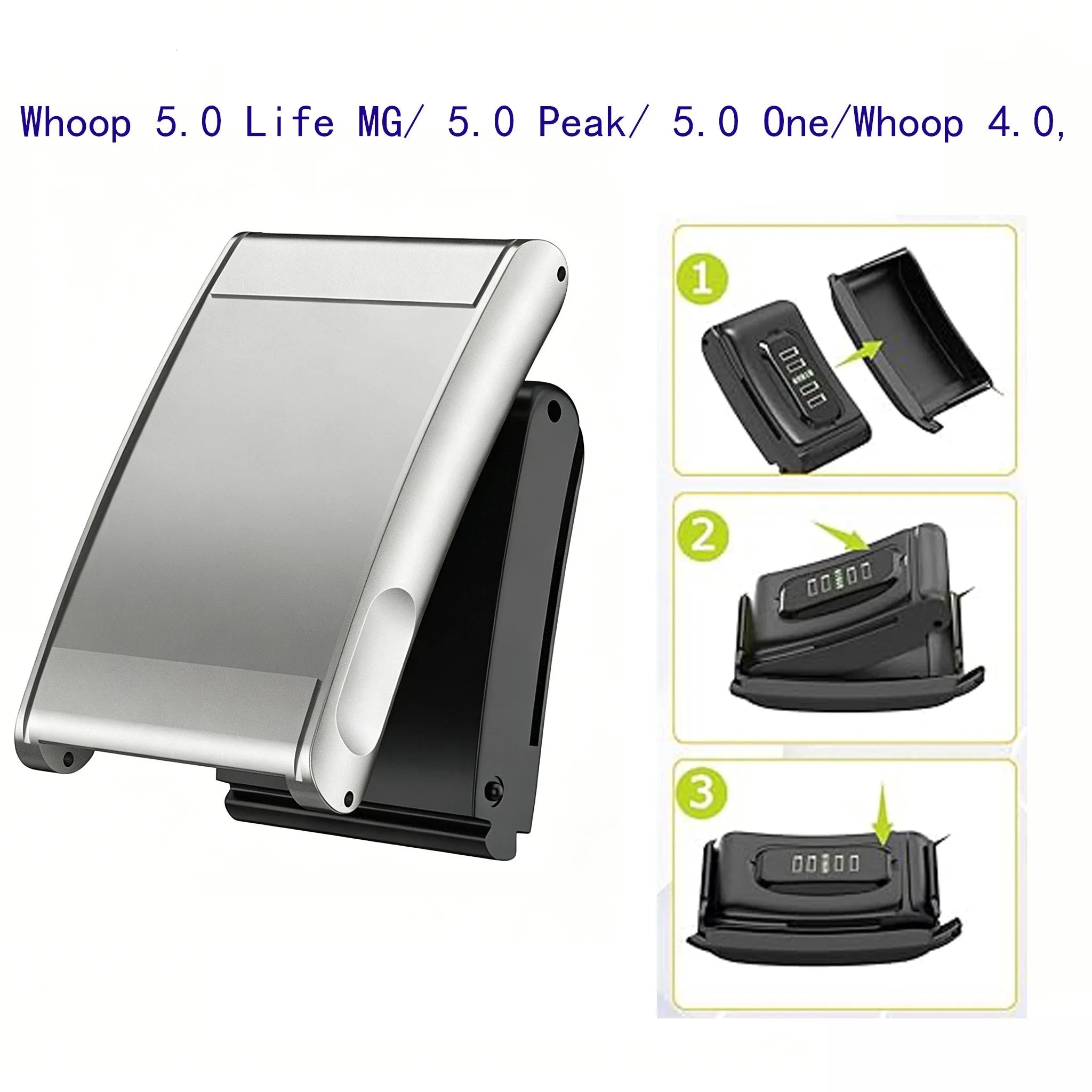 WHOOP MG Steel Strap (Silver)