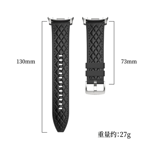 Bracelet cuir hybride diamond Samsung Galaxy Watch 9 - 40mm (noir)