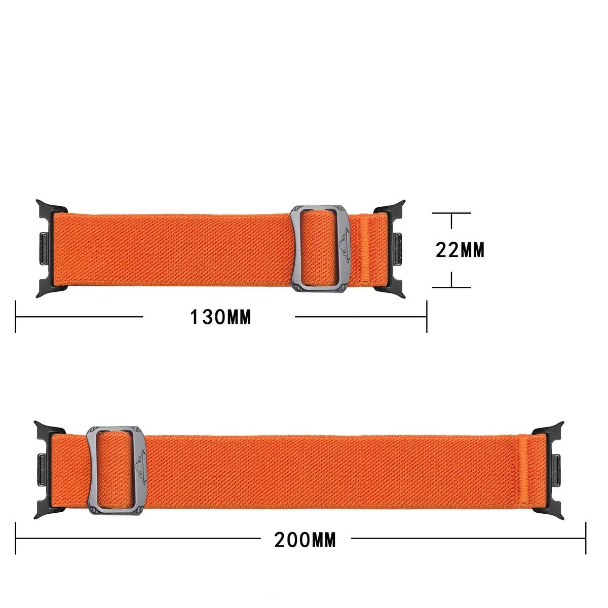Samsung Galaxy Watch 8 - 40mm Elastisches Armband (Orange)