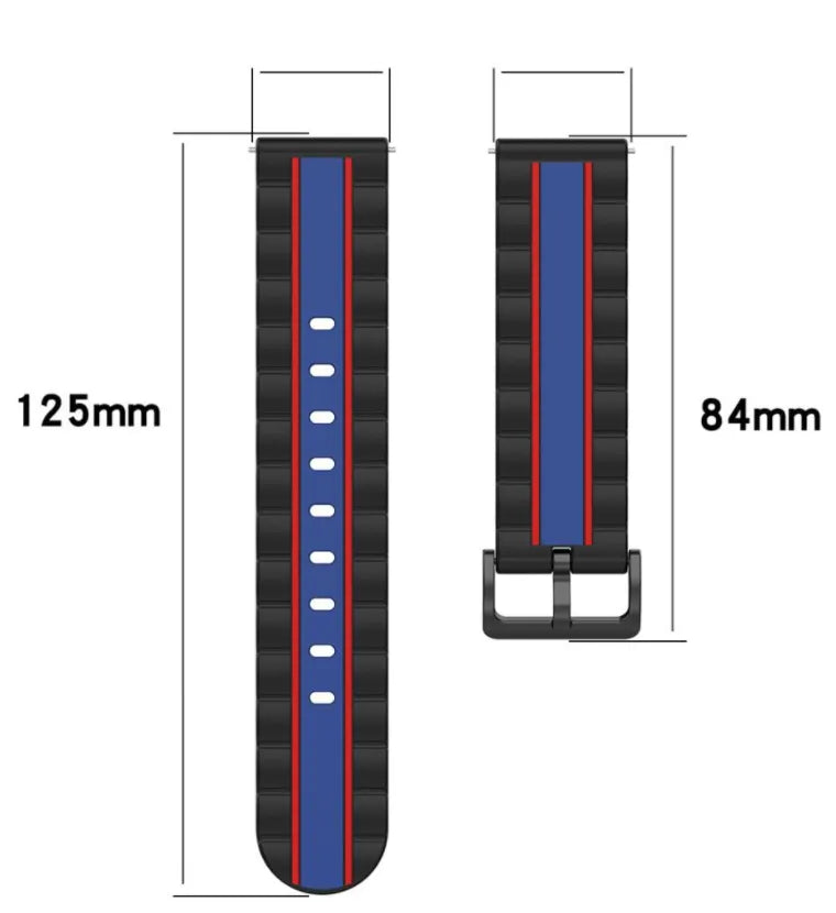 Honor Magic Watch 2 Special Edition band (zwart/blauw)