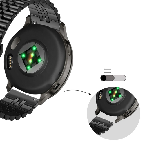 Bandz Garmin Approach S42 Steel Strap 'Jubilee' (Black)