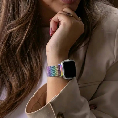 Correa milanesa Fitbit Sense 2 (nacarada)