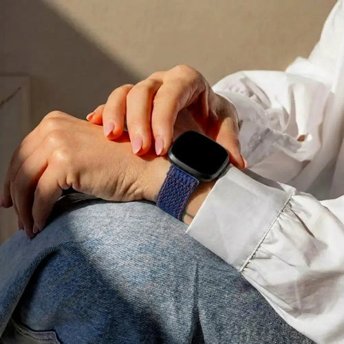 Bracelet nylon tissé Fitbit Sense 2 (bleu)