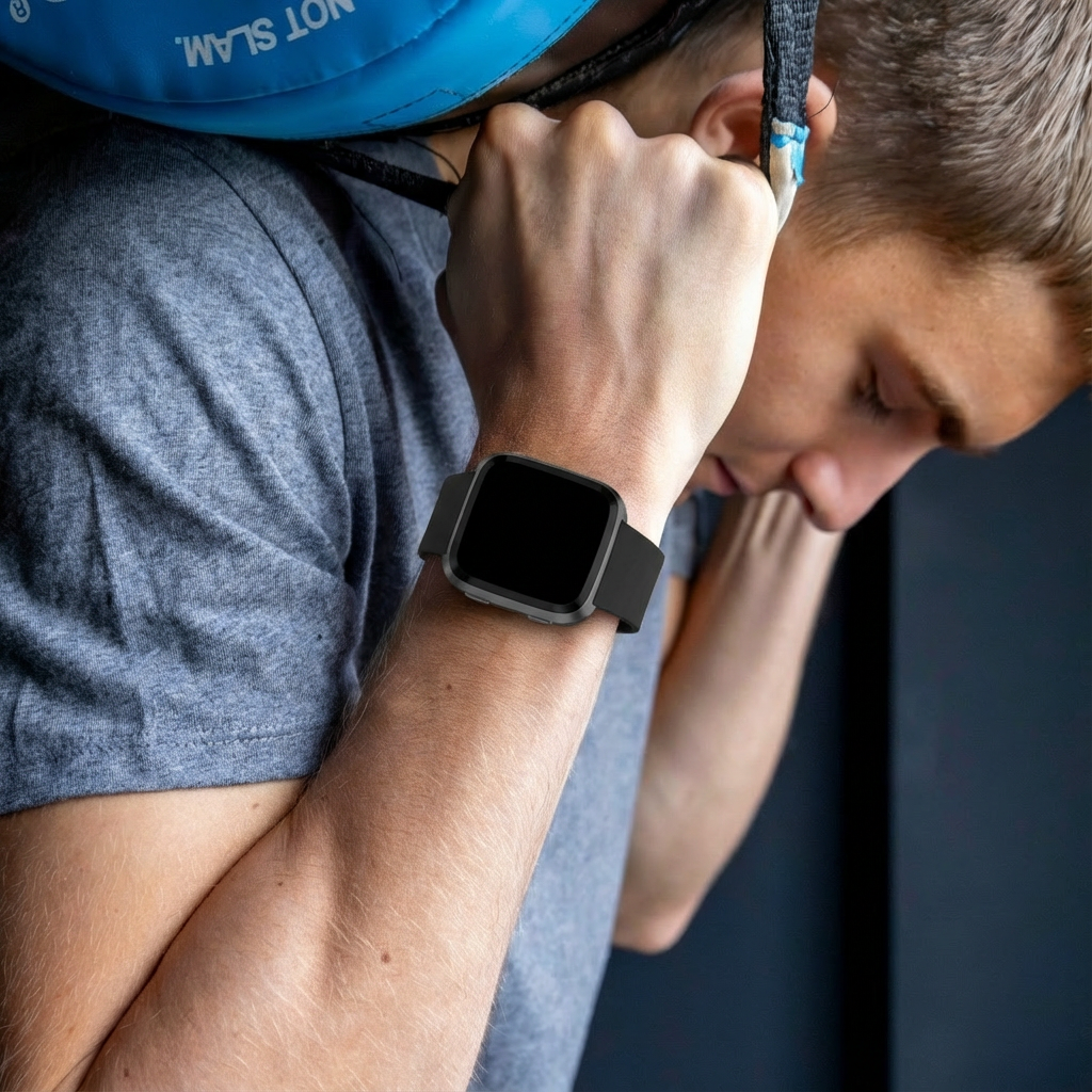 Fitbit Versa/Versa 2 Silicone Strap (Black)