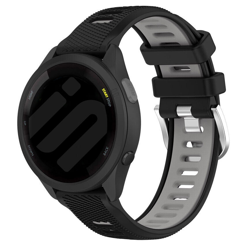 Correa deportiva con hebilla Garmin Forerunner 570 - 42mm (negro/gris)