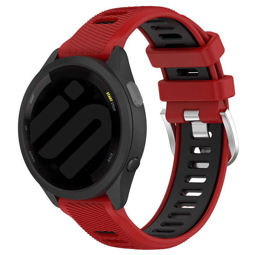 Correa deportiva con hebilla Garmin Forerunner 570 - 42mm (rojo/negro)