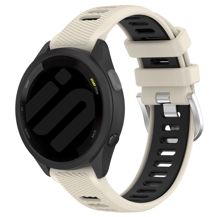 Correa deportiva con hebilla Garmin Forerunner 570 - 42mm (beige/negro)
