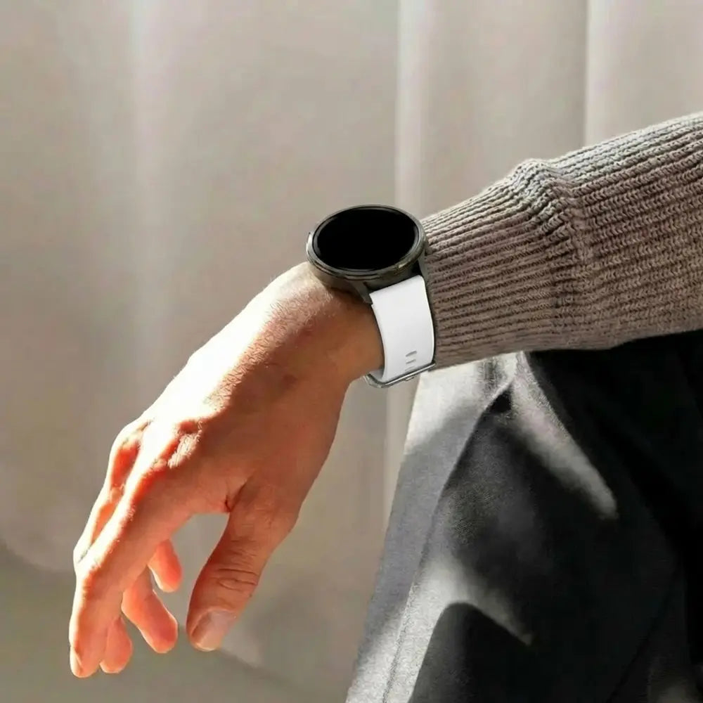 Bracelet silicone classique Garmin Venu SQ (blanc) 