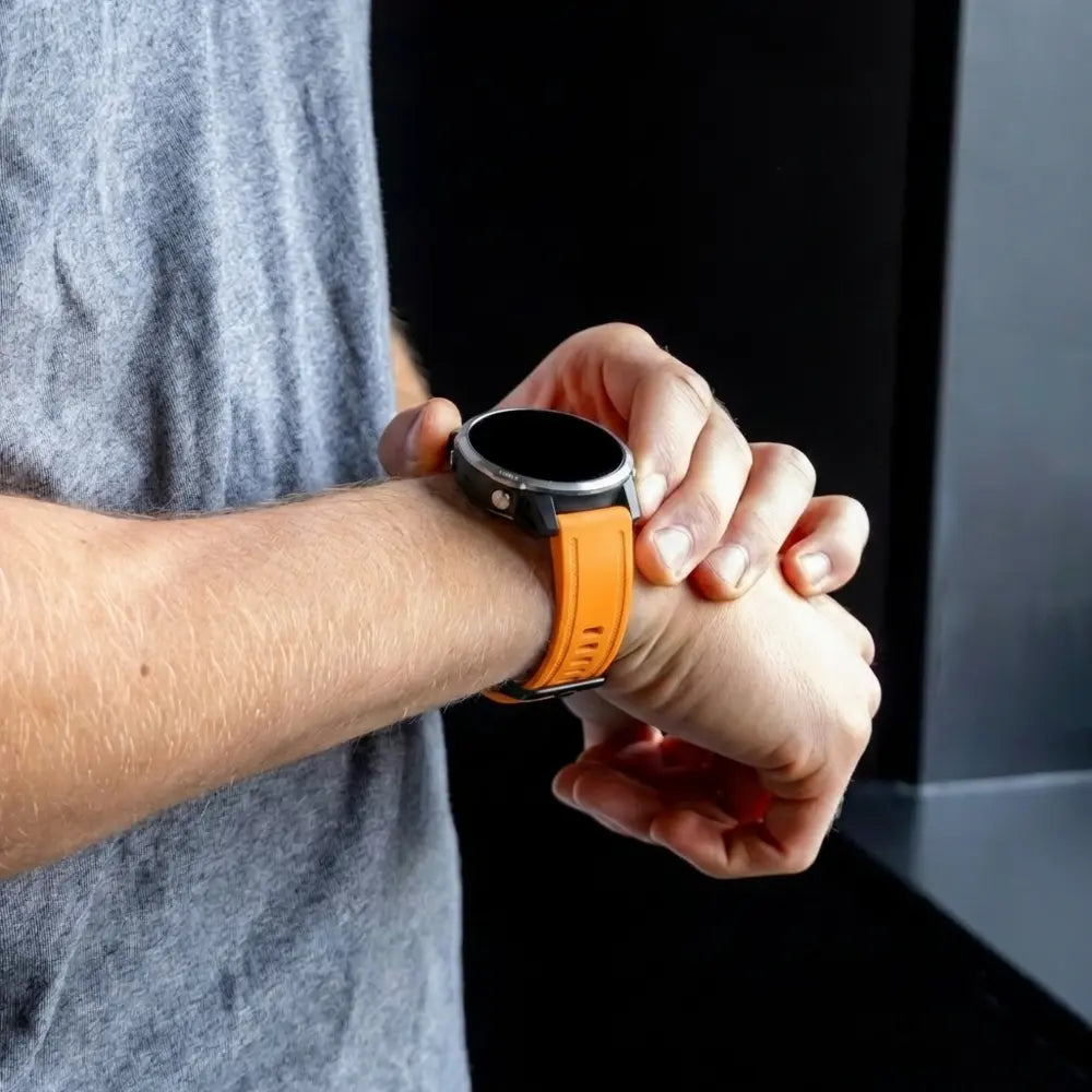Correa silicona Garmin Fenix 7s (naranja)
