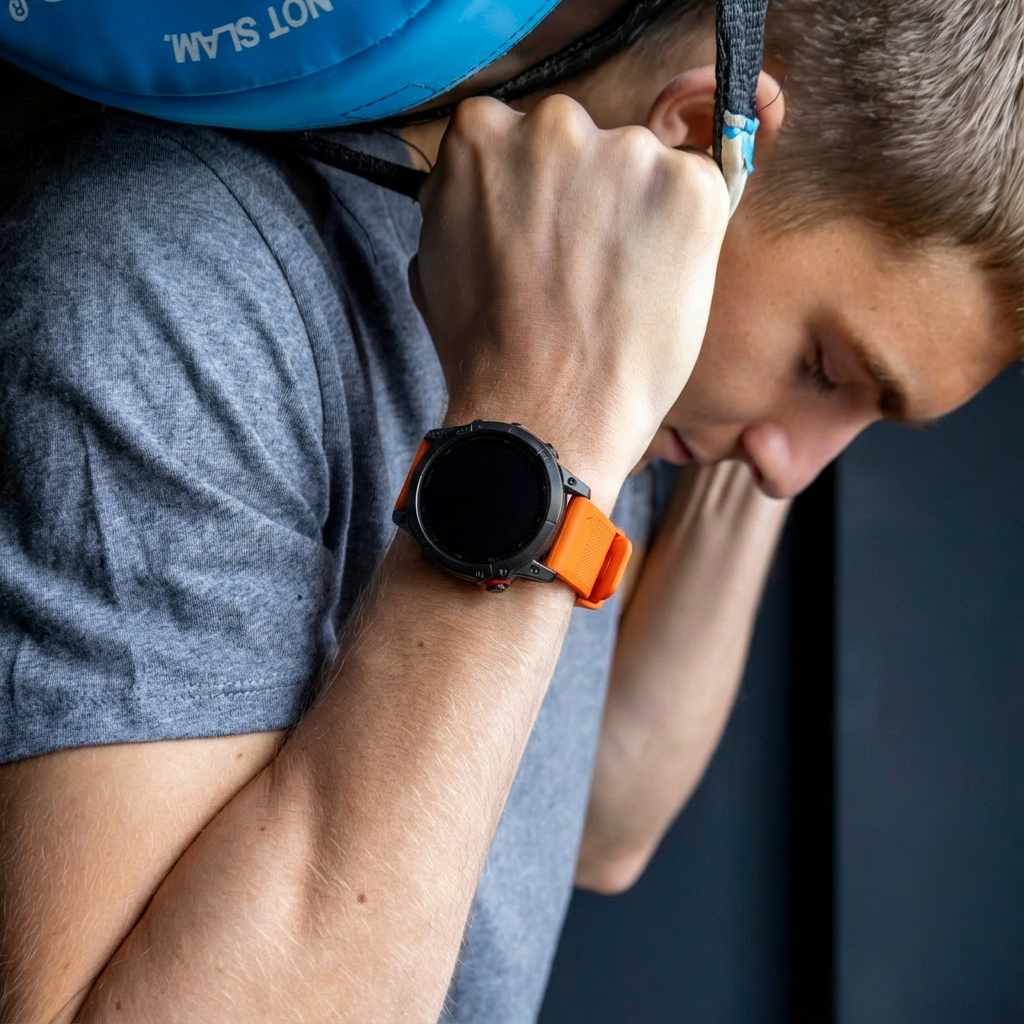 Correa silicona Garmin Approach S70 - 47mm (naranja)