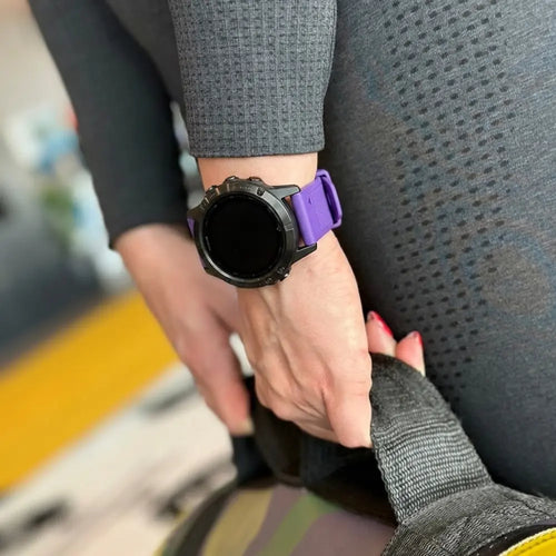 Correa silicona Garmin Fenix 5/6 (morado)