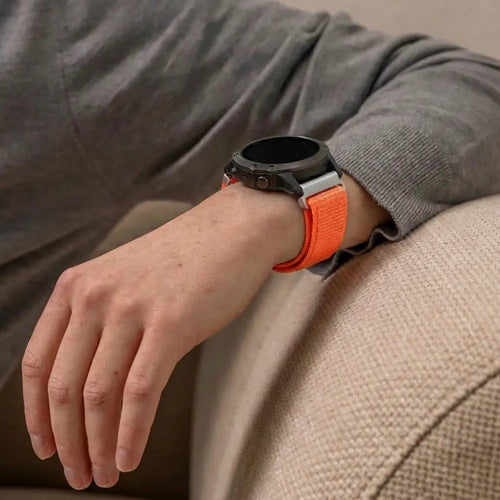 Garmin Fenix 7 Nylonarmband (Orange)