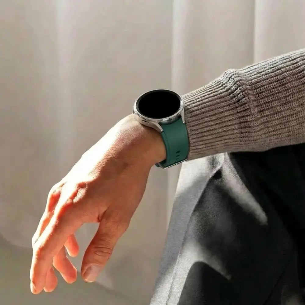 Bracelet silicone connexion parfait Samsung Galaxy Watch 6 Classic 47mm (vert foncé)