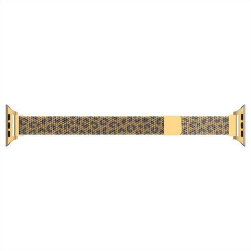 Bracelet milanais slim Apple Watch (léopard or)