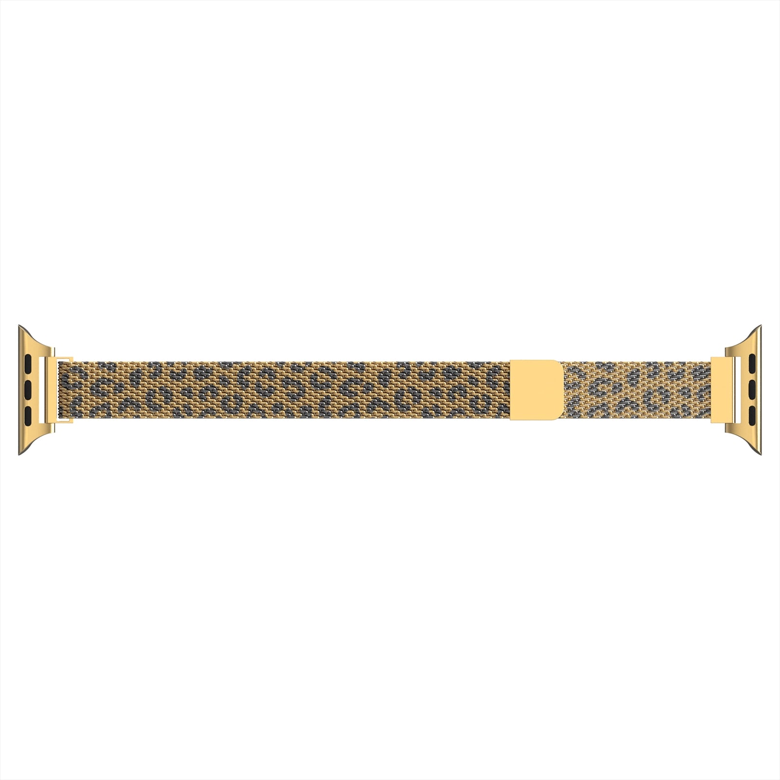 Bracelet milanais slim Apple Watch (léopard or)