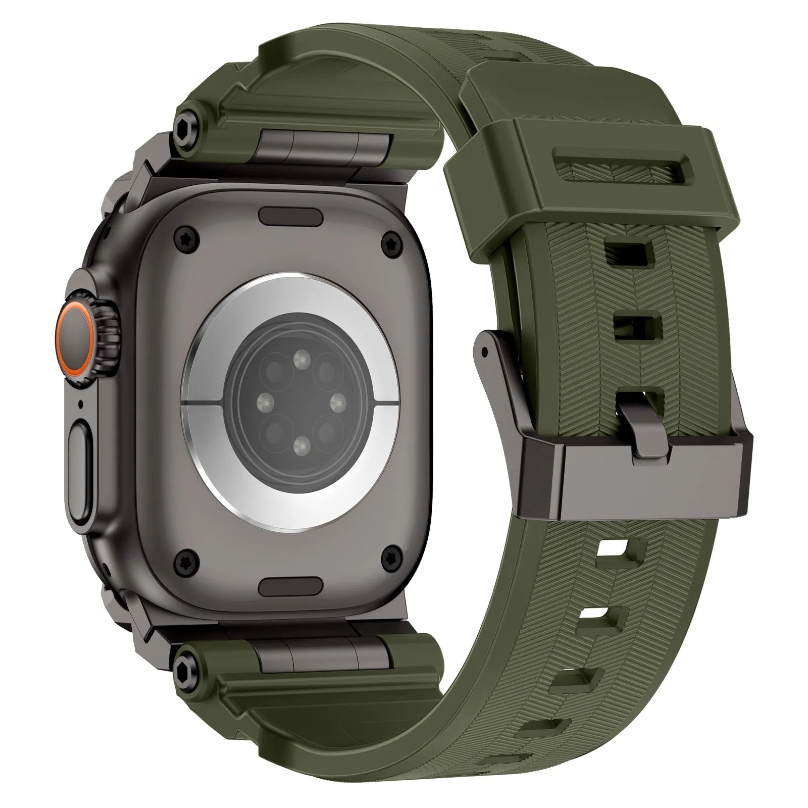 Apple Watch 'Four Claw' Silicone Strap (Green)