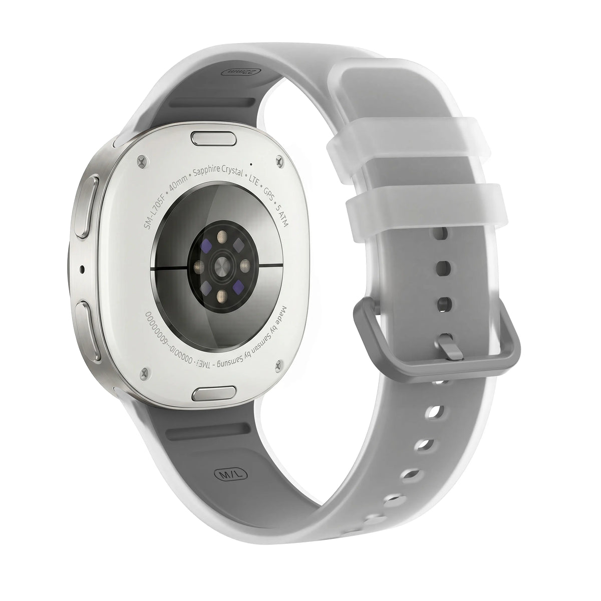 Samsung Galaxy Watch 9 - 44mm Jelly Silkonarmband (Grau)