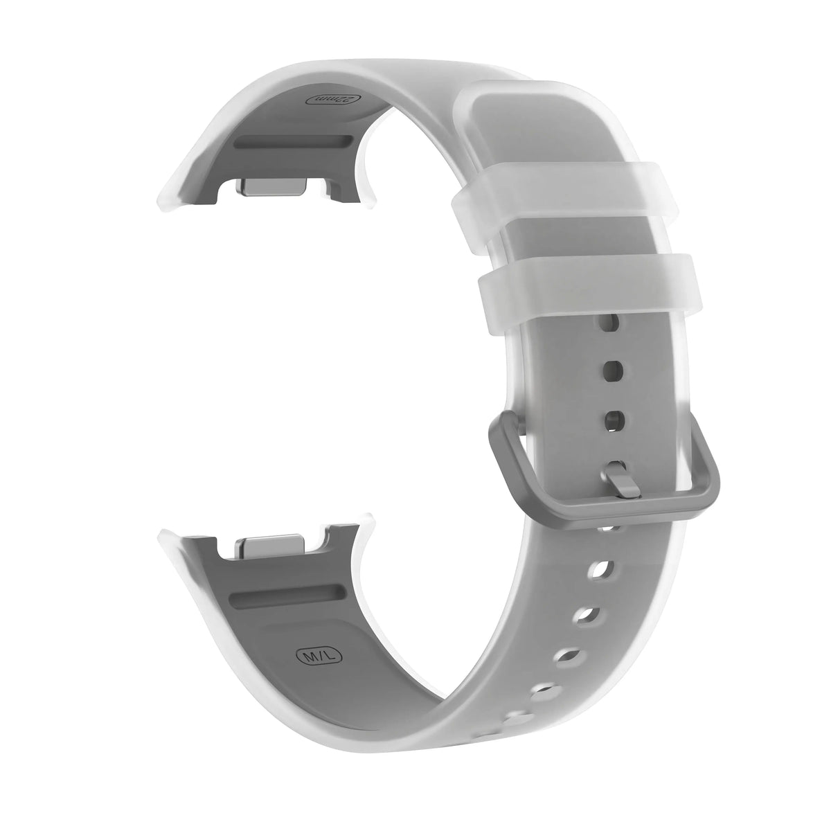 Bracelet silicone jelly Samsung Galaxy Watch 8 - 44mm (gris)