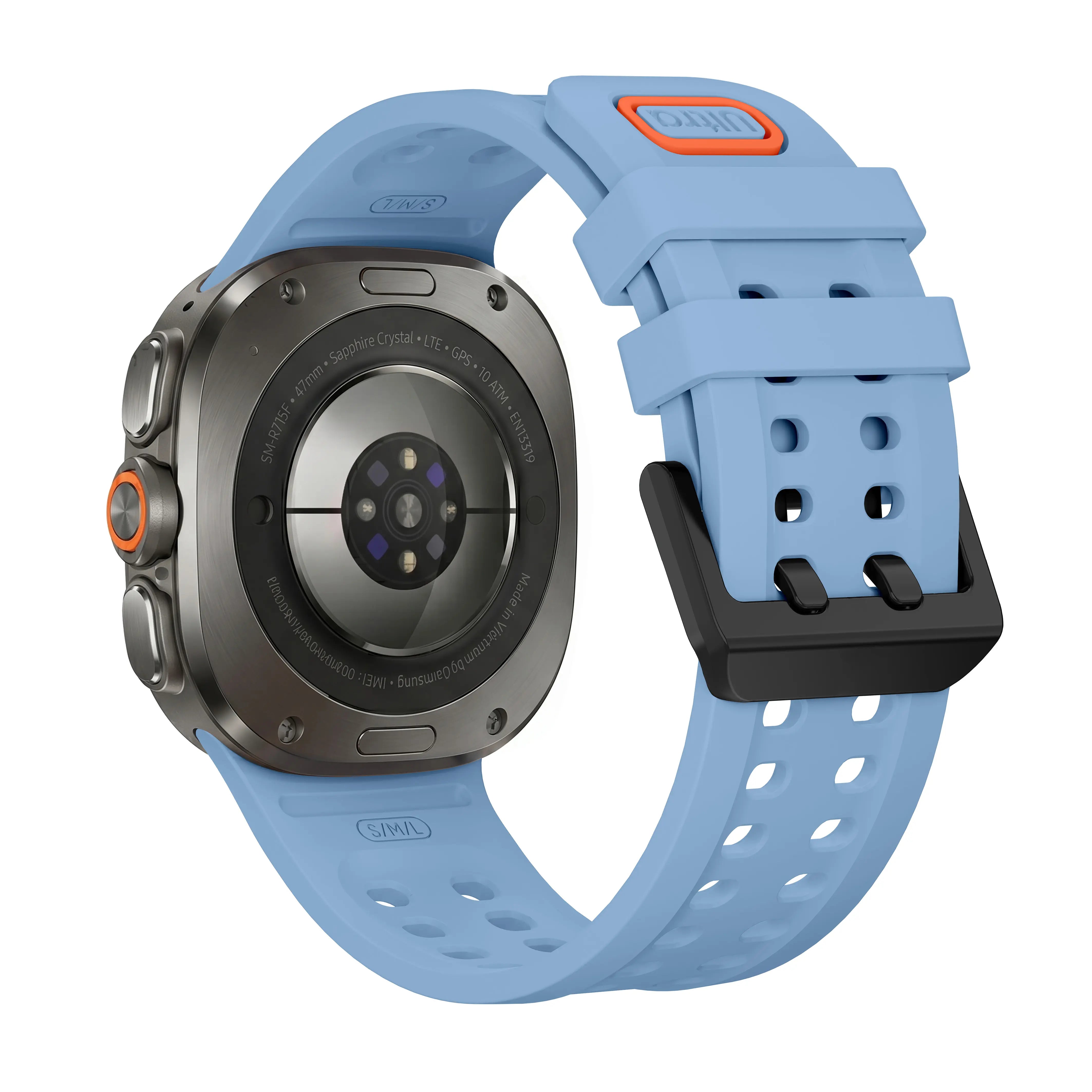 Samsung Galaxy Watch Ultra 2 Silikonarmband (Graublau)