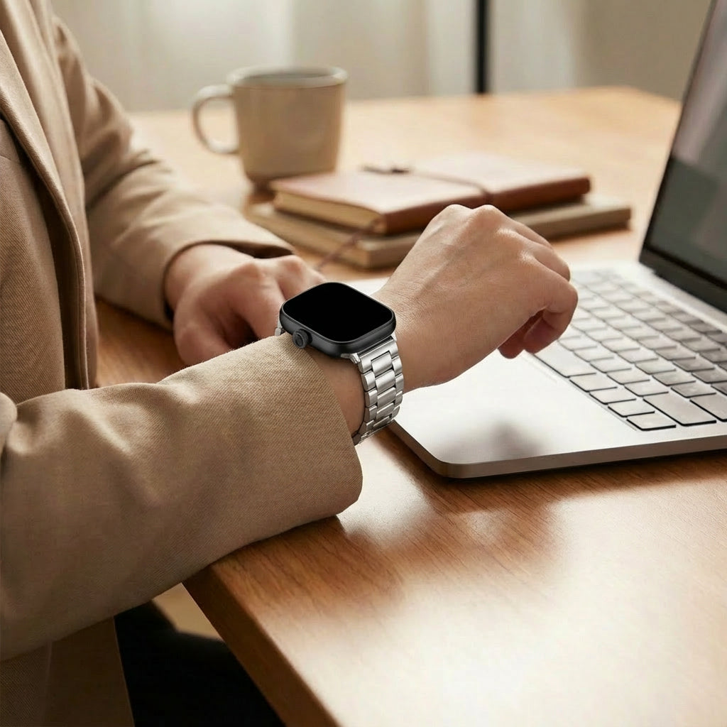 Huawei Watch Fit 4 stalen band (zilver)