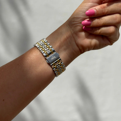 xoxo Wildhearts Apple Watch stalen bandje (zilver/goud)