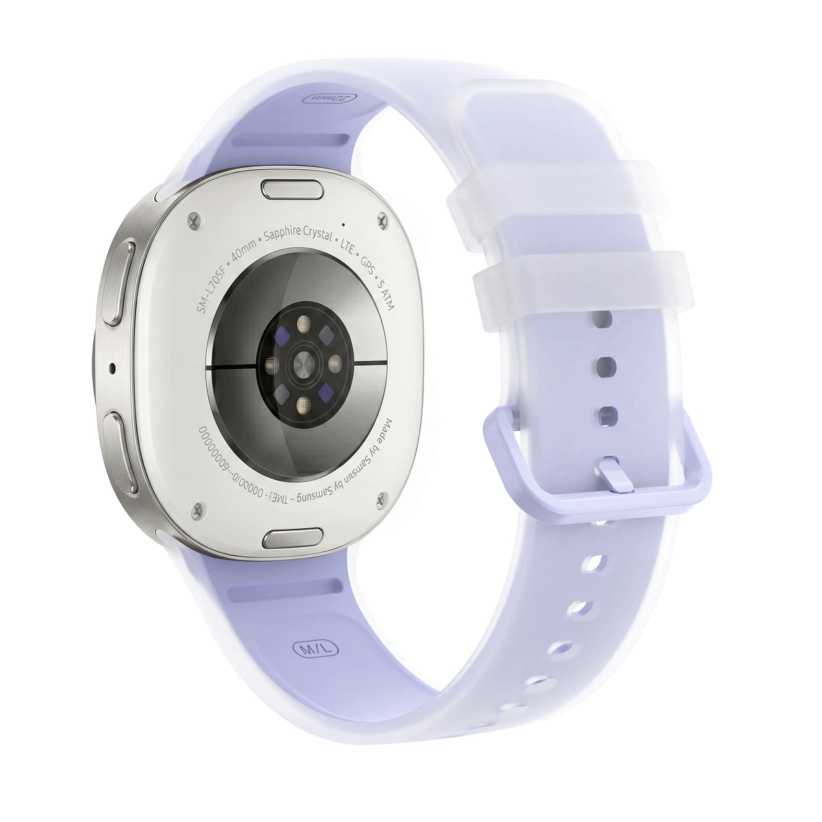 Samsung Galaxy Watch 9 - 44mm jelly siliconen band (lila)
