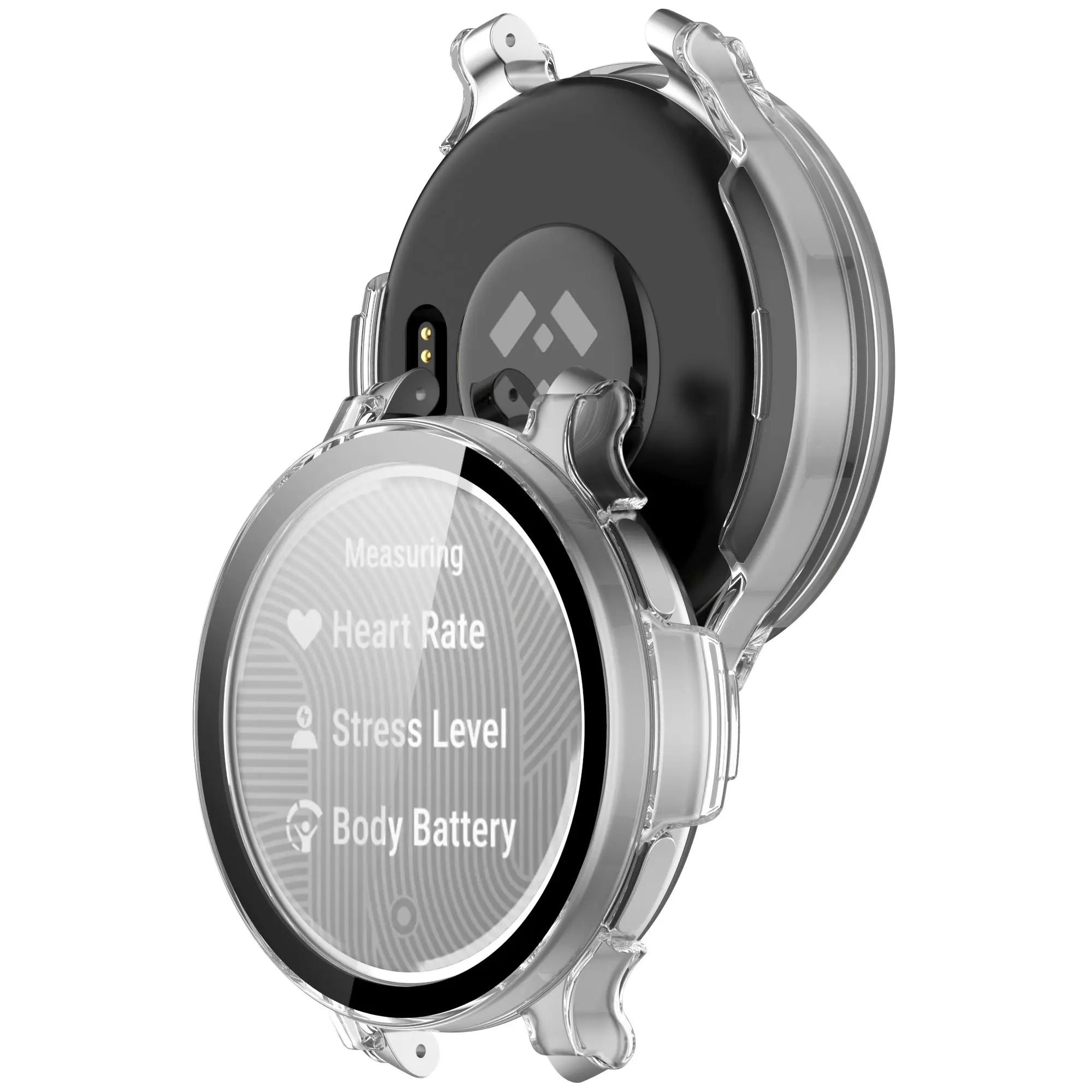 Garmin Lily 2 Active hard case met glas (transparant)