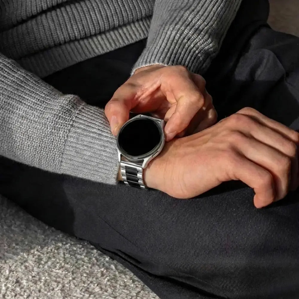 Samsung Galaxy Watch 3 stalen band 41mm (zilver/zwart)