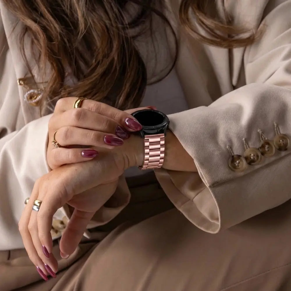 Garmin Venu 2 stalen band (roze)