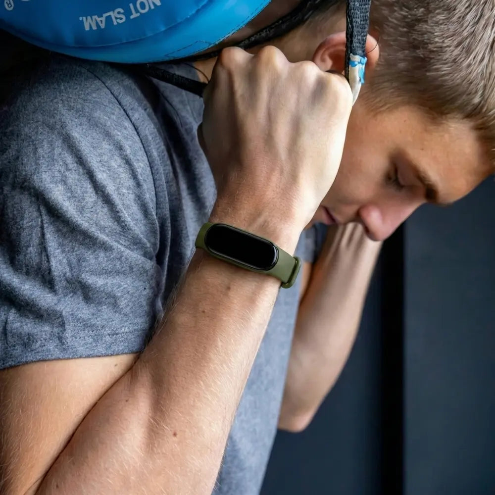 Bracelet silicone Xiaomi Mi Band 6 (vert) 