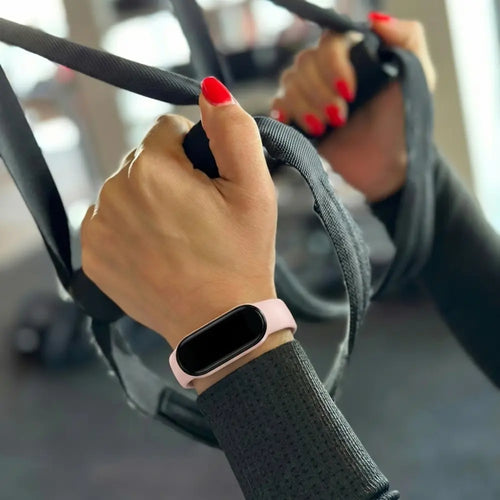 Xiaomi Mi Band 6 siliconen bandje (lichtroze)