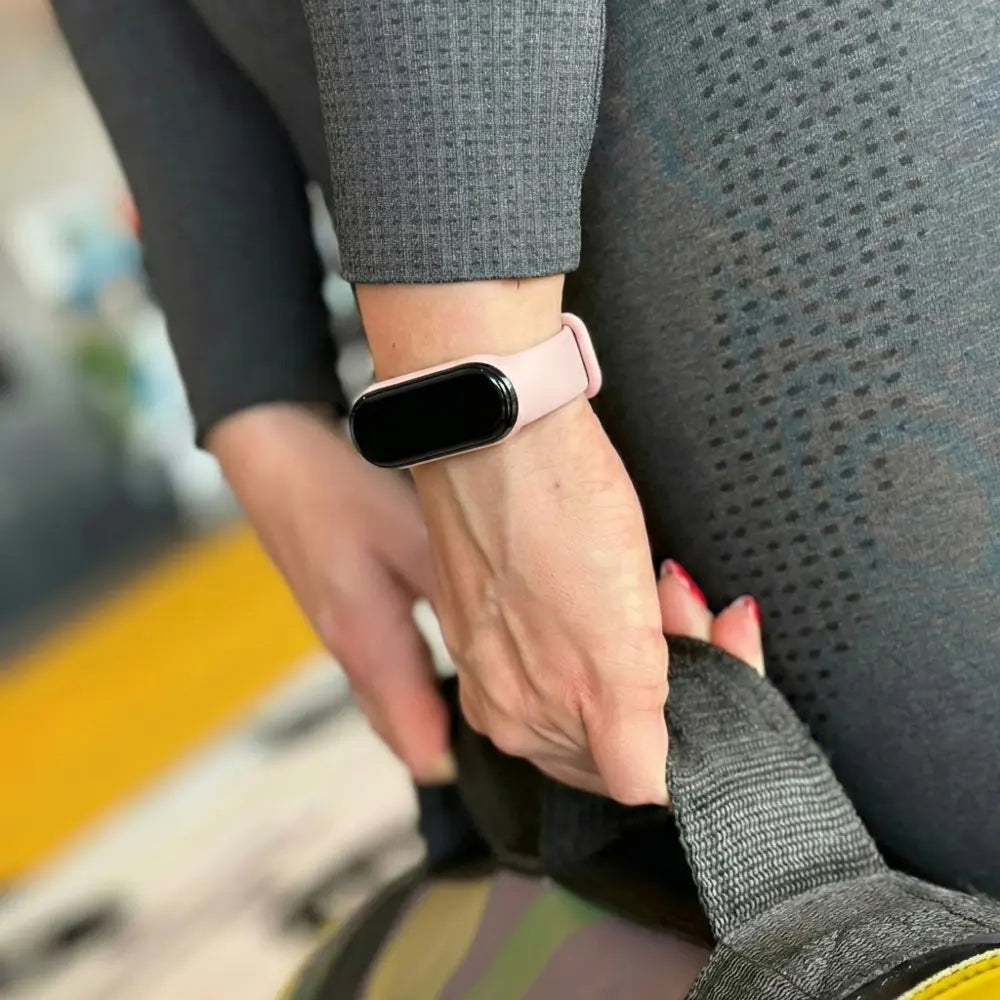 Xiaomi Mi Band 6 siliconen bandje (lichtroze)