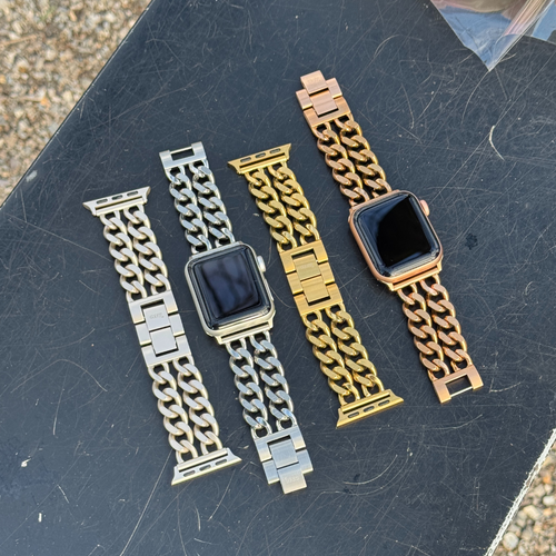 Correa acero cadena Apple Watch xoxo Wildhearts - 38/40/41/42mm (oro rosa) 