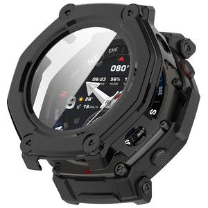 Coque dure avec verre Amazfit T-Rex 3 Pro - 48mm (noir)