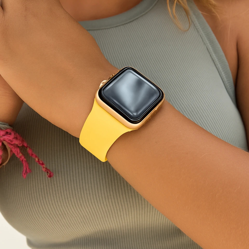 Apple Watch Silicone Strap (Yellow)