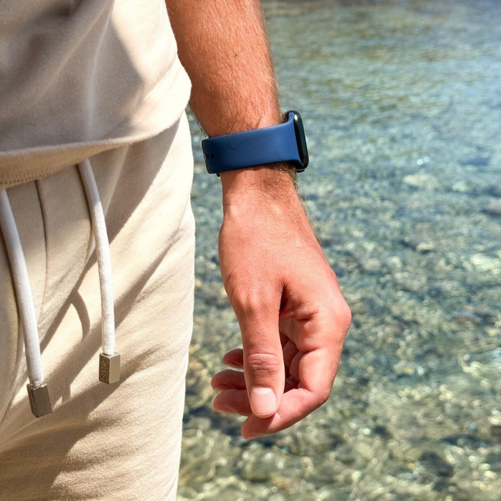 Correa silicona Apple Watch (azul oscuro)