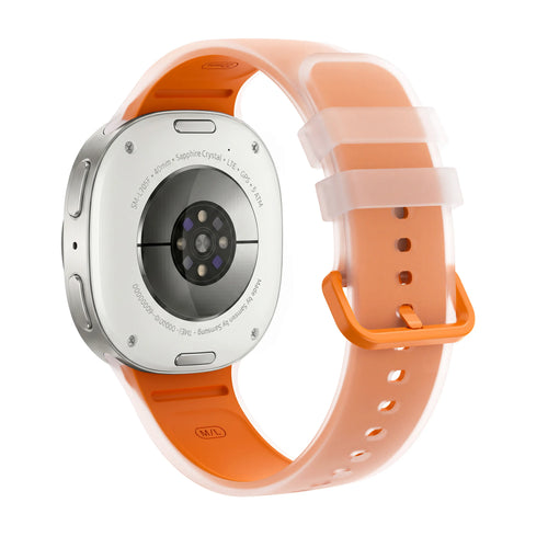 Samsung Galaxy Watch 8 - 40mm Jelly Silkonarmband (Orange)