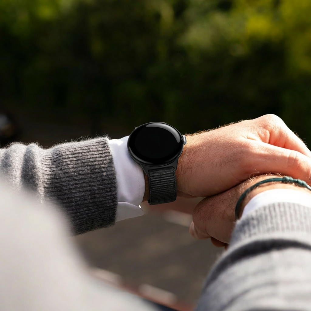 Correa nylon Google Pixel Watch 4 - 45mm (negro)