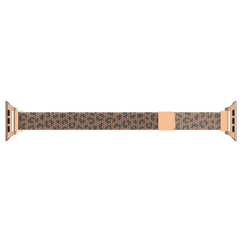 Correa milanesa slim Apple Watch (leopardo oro rosa)