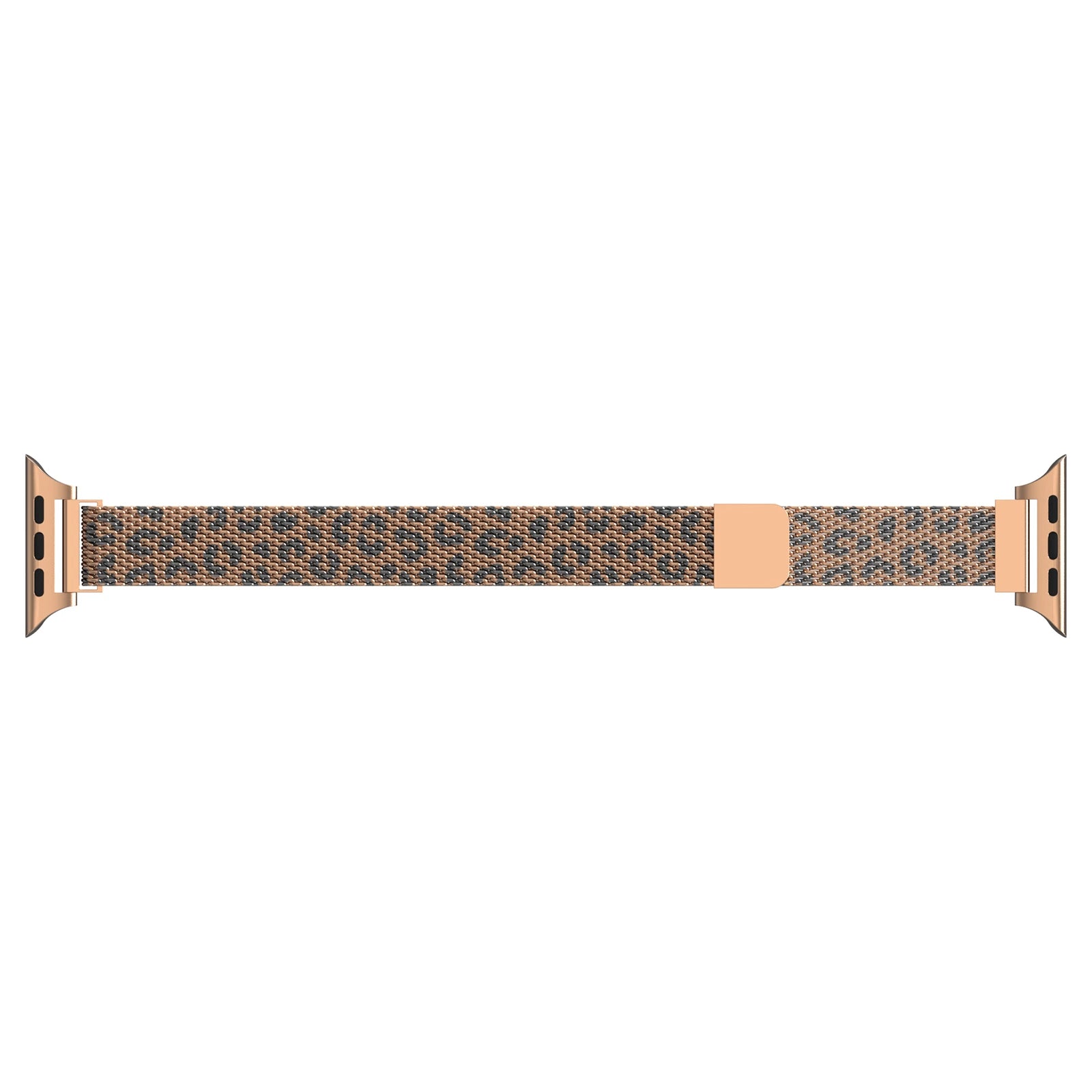 Correa milanesa slim Apple Watch (leopardo oro rosa)