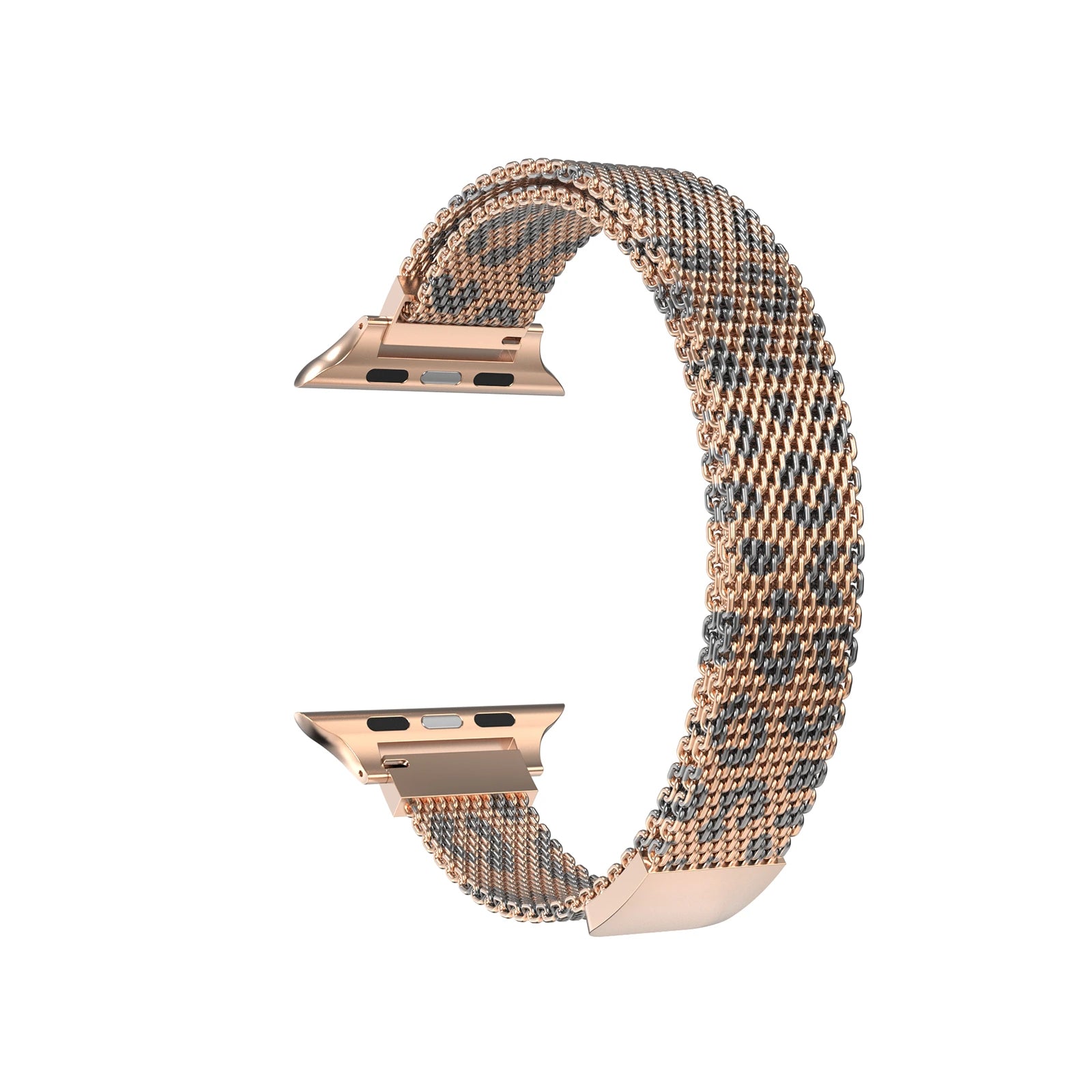 Correa milanesa slim Apple Watch (leopardo oro rosa)