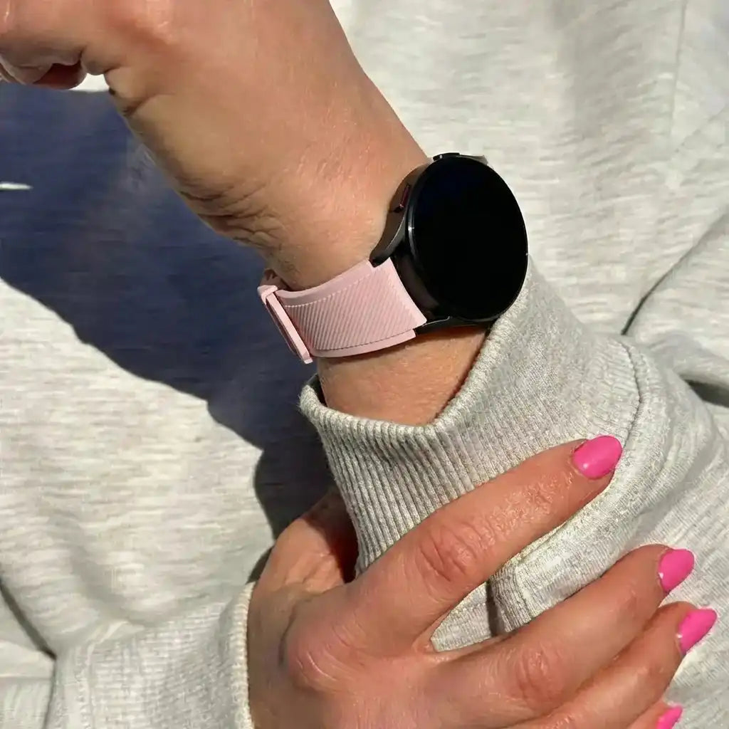 Amazfit Bip 3 (Pro) Twill Silicone Strap (Pink)