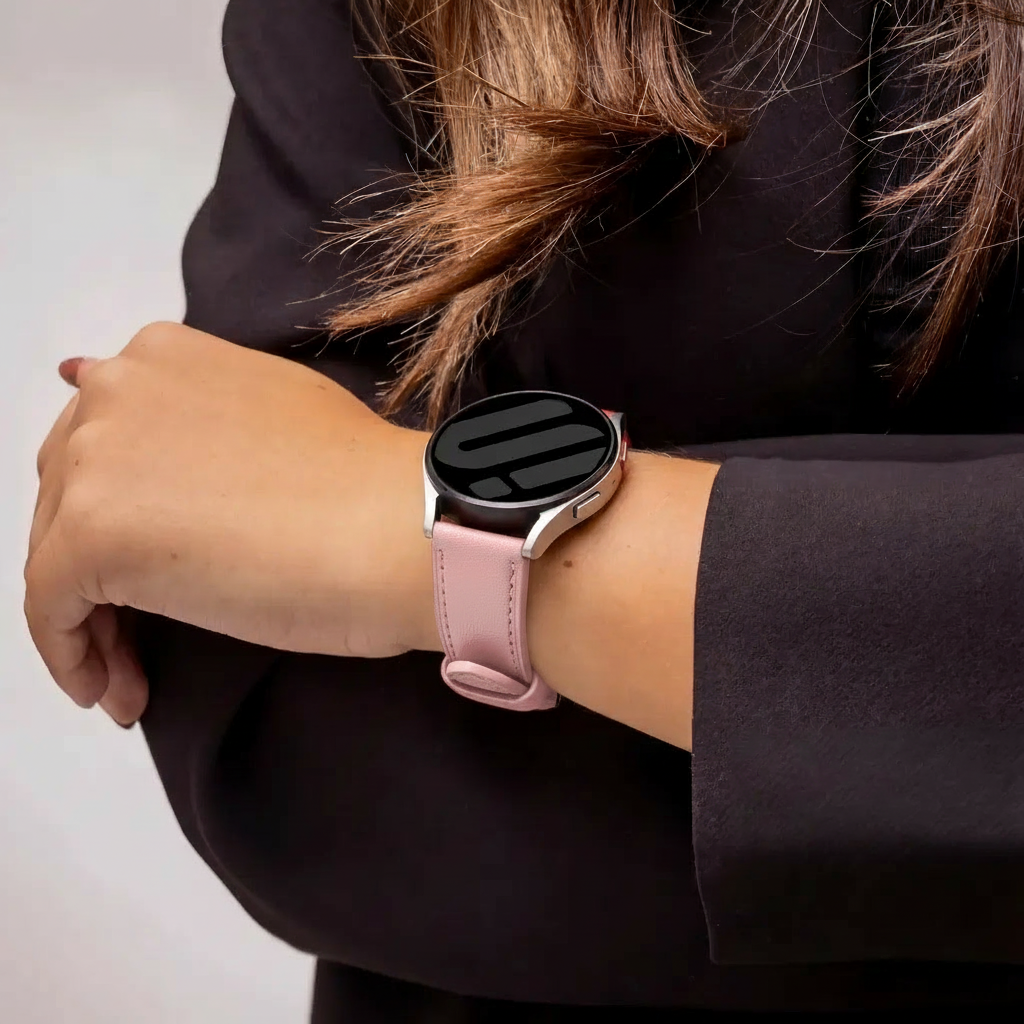 Correa cuero Huawei Watch 3 (Pro) (rosa)