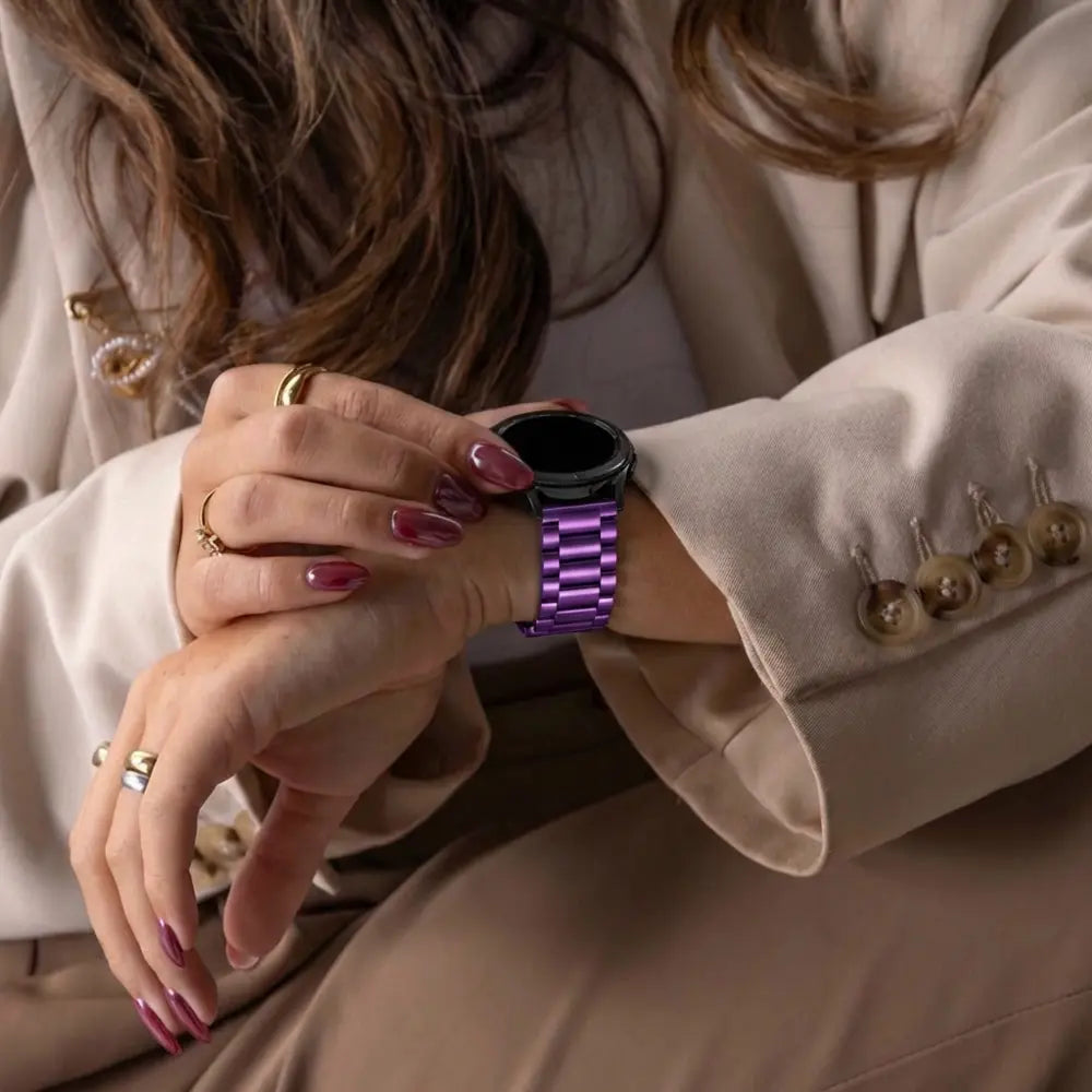 Bracelet acier Garmin Vivoactive 6 (violet)