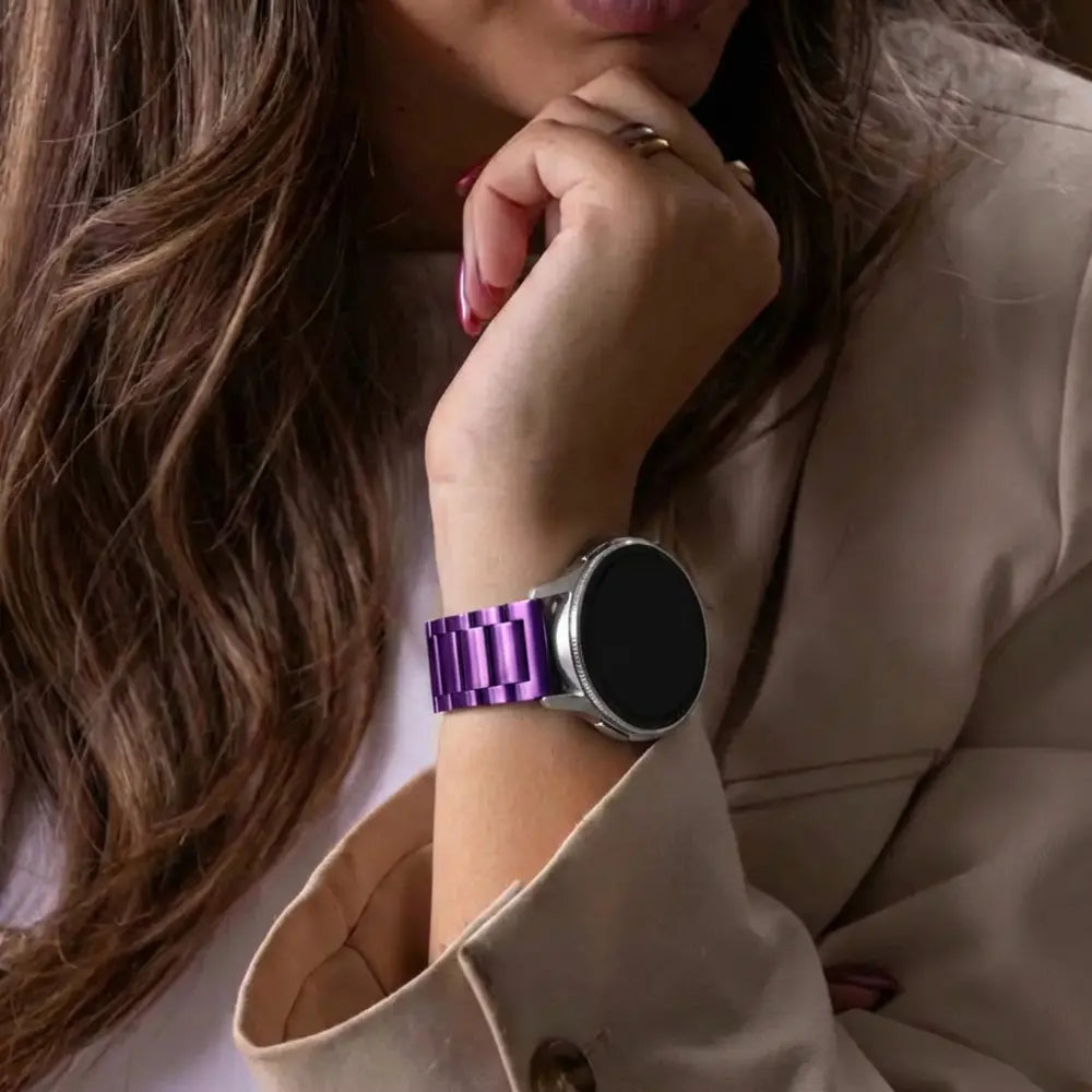 Bracelet acier Garmin Vivoactive 6 (violet)