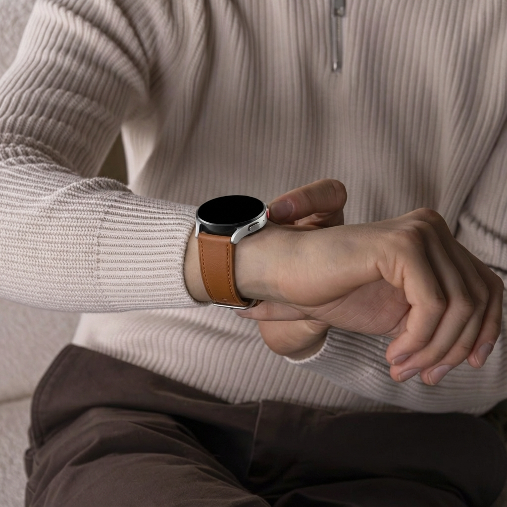 Correa cuero moderna Suunto Vertical (marrón)