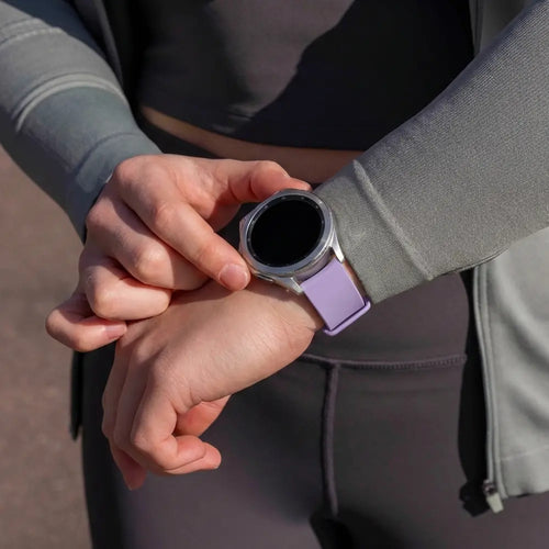 Samsung Galaxy Watch 7 - 44mm sport bandje (lichtpaars)