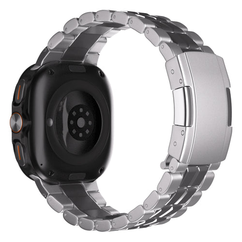 Samsung Galaxy Watch Ultra 'square' titanium band (zilver)
