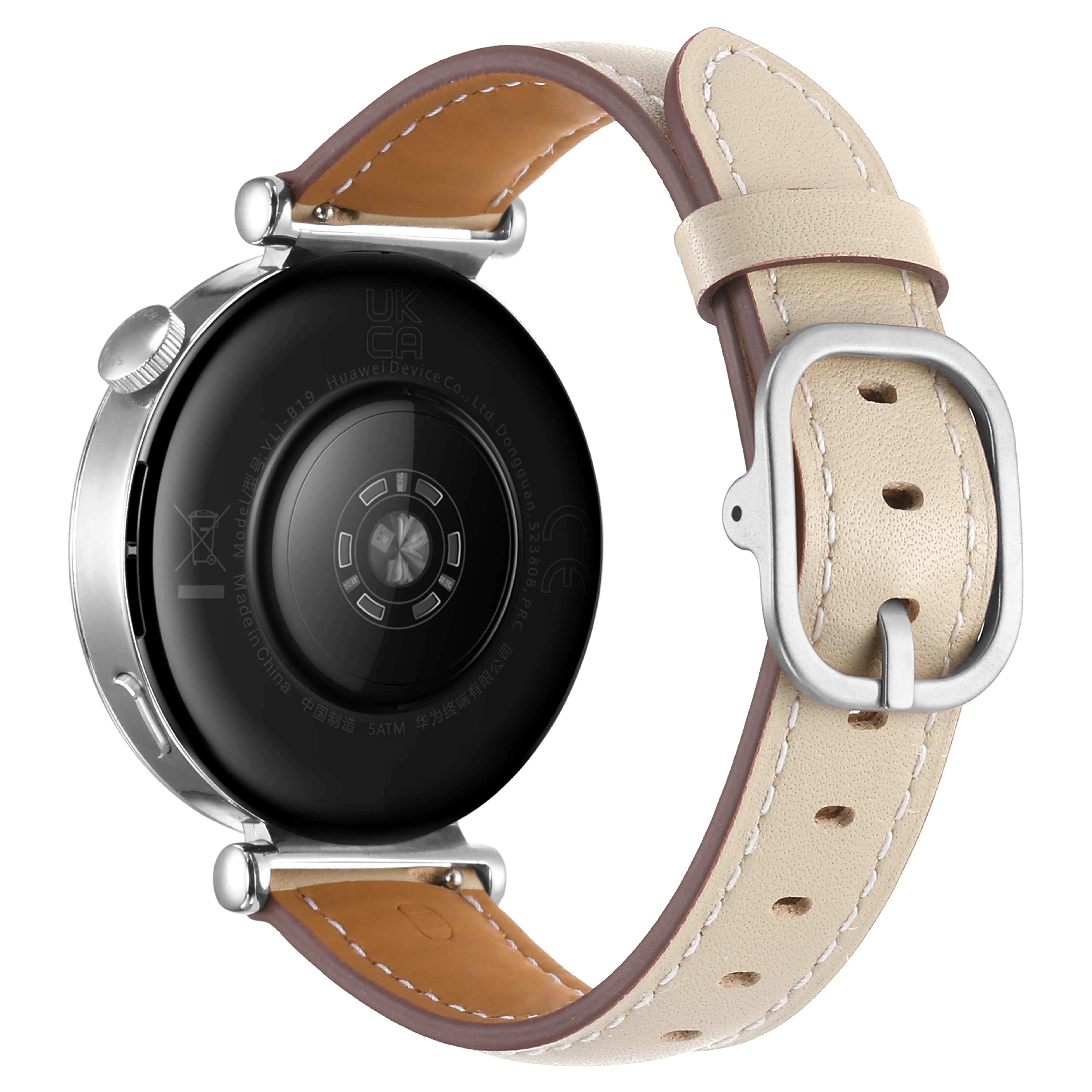 Fossil Gen 5e - 42mm Square Lederarmband (Polarstern)